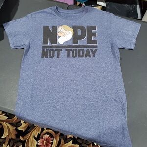 DISNEY Park Exclusive GRUMPY Short Sleeve T-SHIRT “NOPE“ Size Small  L👀k